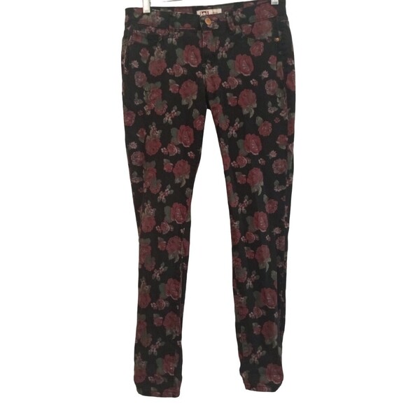 Lei black floral Emma Jeggings - Picture 1 of 6